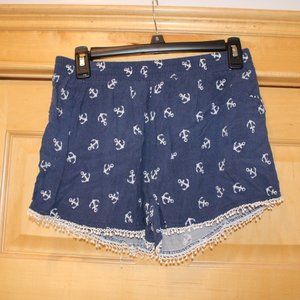 Anchor Patterned Summer Shorts